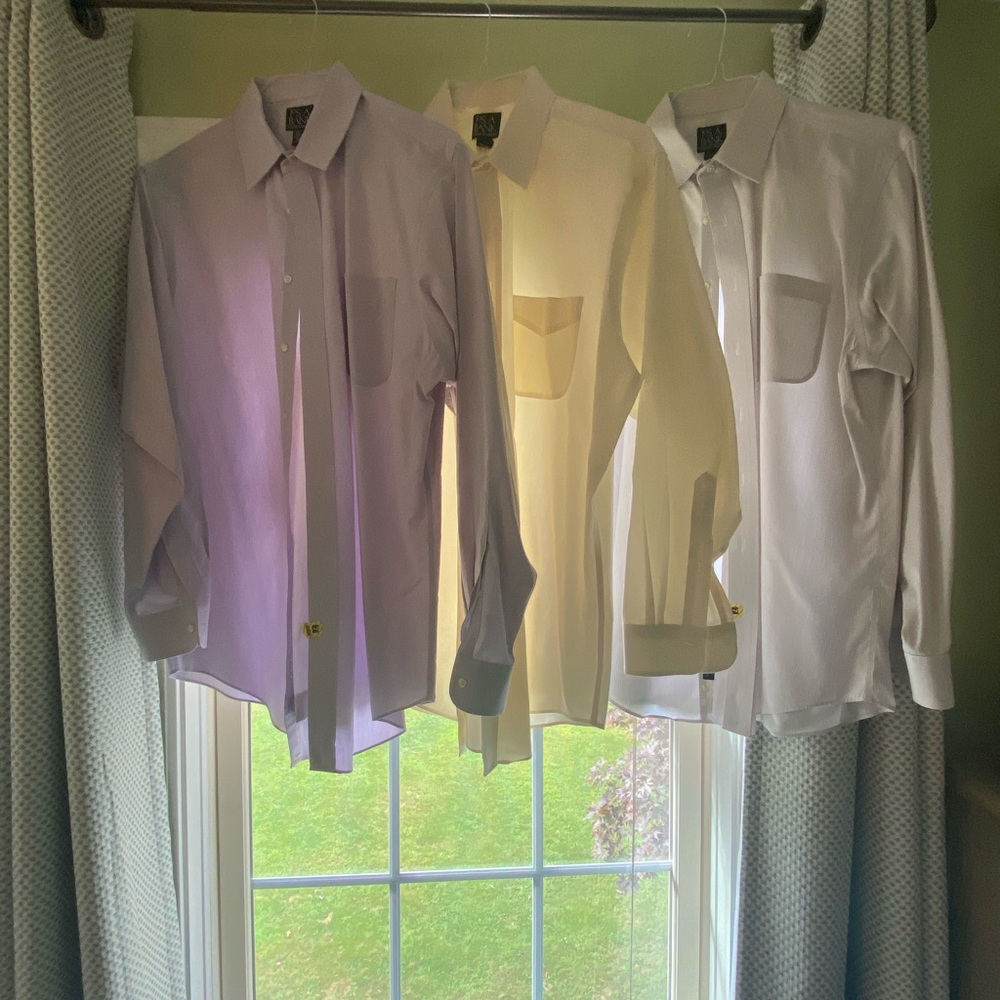 Excellent condition men’s dress shirts. One for $15 or all 3 for $45.